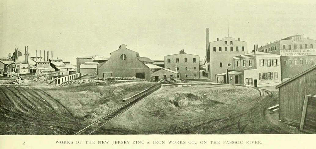 Chapel Street on the Passaic River
New Jersey Zinc & Iron Works Co.
From "Essex County, NJ, Illustrated 1897":
