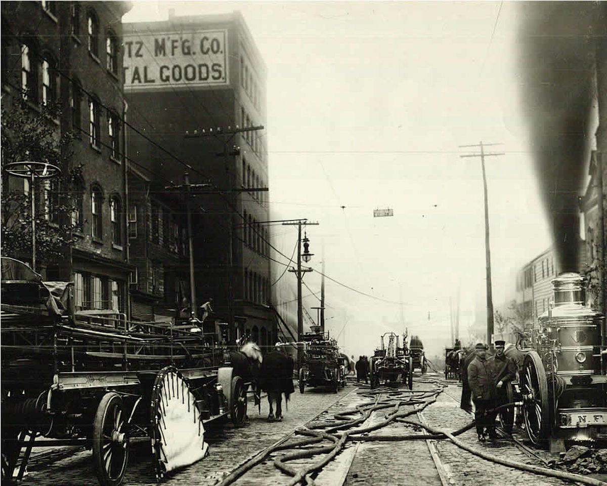 Mulberry Street
Fire at the Art Metal Works by Centre Street
