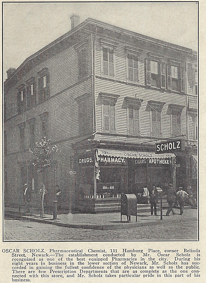 Bremen Street & Hamburg Place
From: "Newark Illustrated 1909-1910" Published by Frank A. Libby 1909
