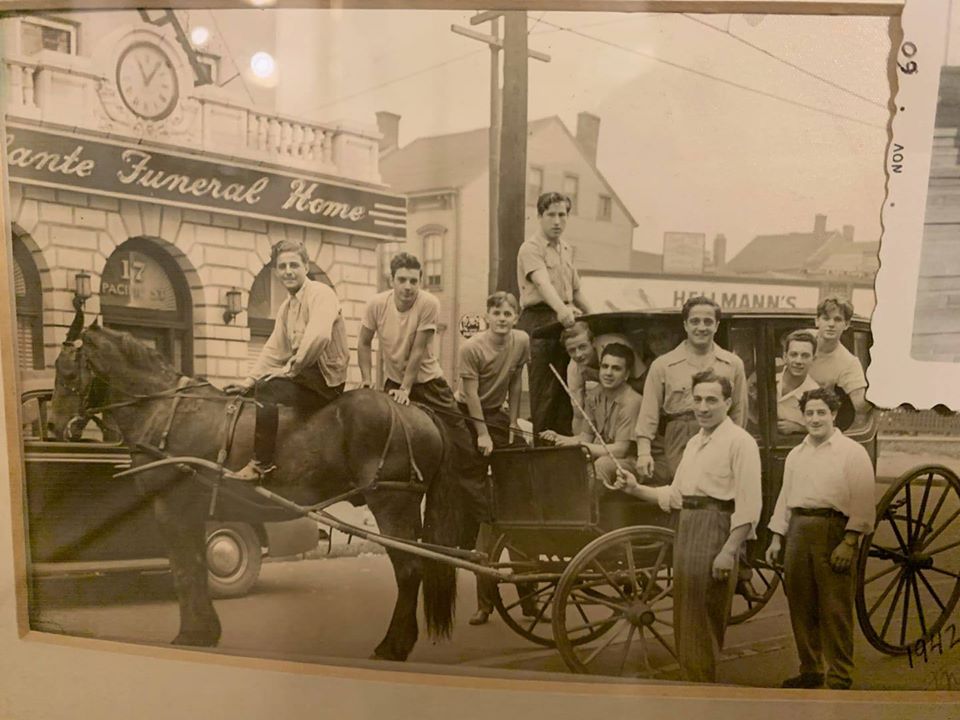 17 Pacific Street
Galantes Funeral Home my Father Anthony is far right middle. Frank, Rich and Joe Galante are in picture.
Photo from Charlie Diliberti‎
