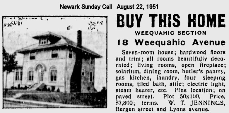 18 Weequahic Avenue

