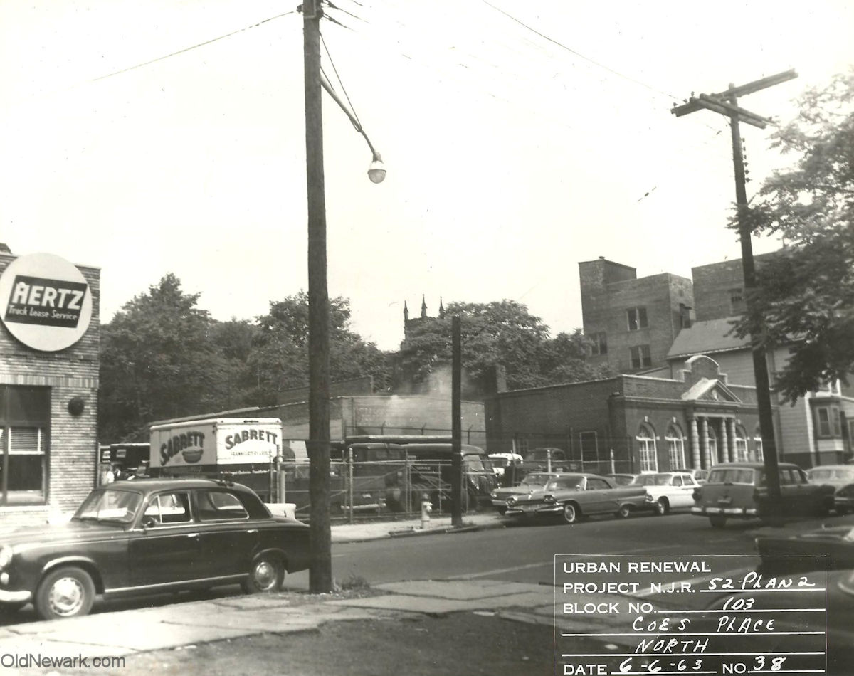 21 Coes Place Looking North
June 6, 1963
Urban Renewal Project N.J.R. 52 Plan 2
