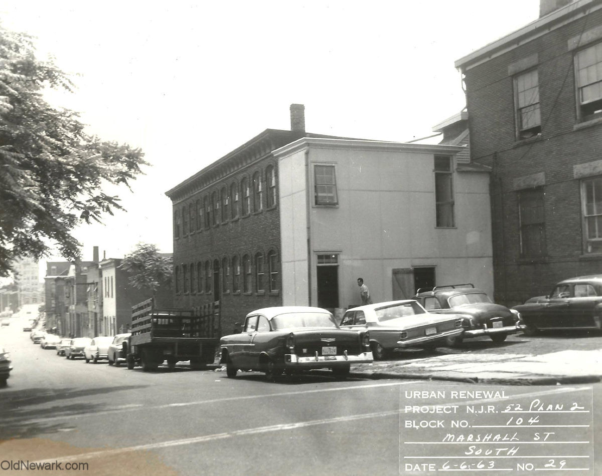 Coes Place & Marshall Street
June 6, 1963
Urban Renewal Project N.J.R. 52 Plan 2
