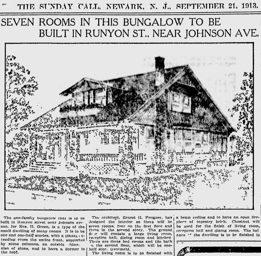 31 West Runyon Street
1913
