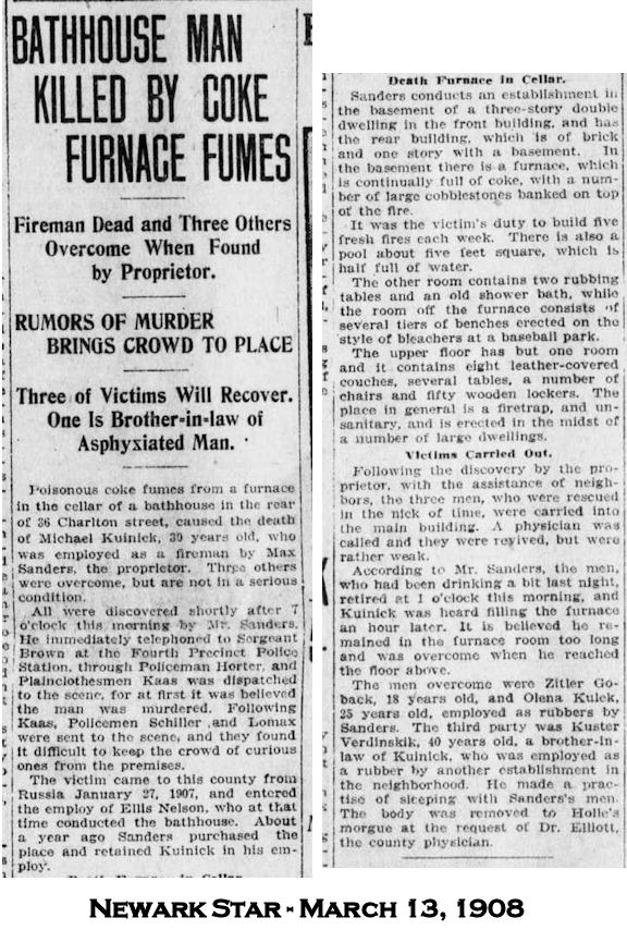 36 Charlton Street
March 13, 1908 - Newark Star
