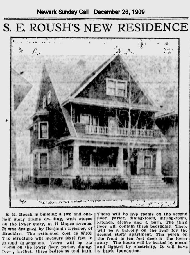 44 Mapes Avenue
1909

