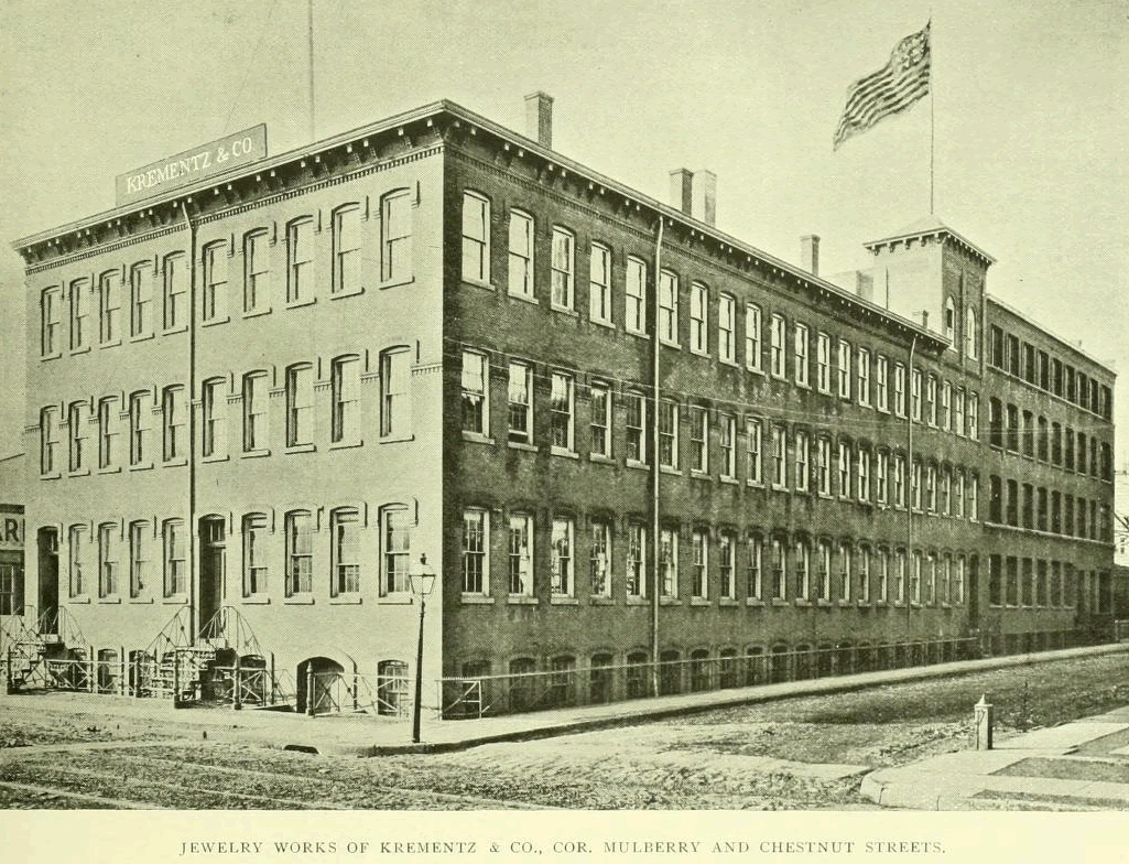 49 Chestnut Street
Jewelry Works of Krementz & Co
From "Essex County, NJ, Illustrated 1897":
