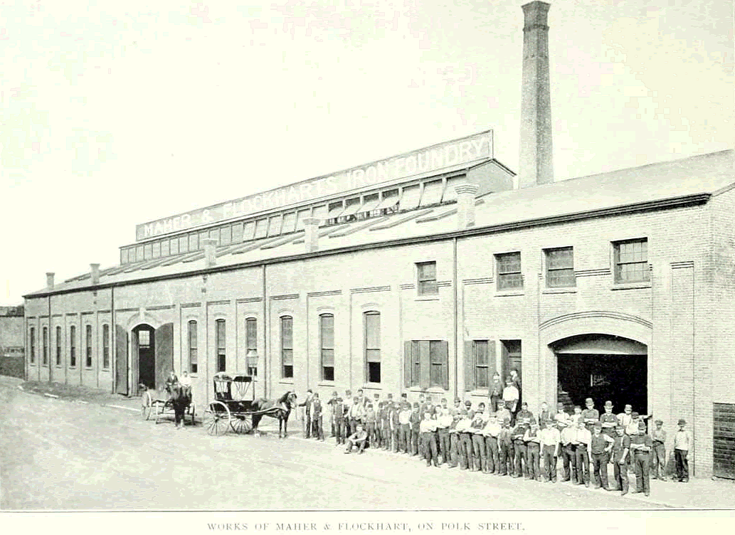 60 Polk Street
Maher & Flockhart Iron Foundry
From "Essex County, NJ, Illustrated 1897":
