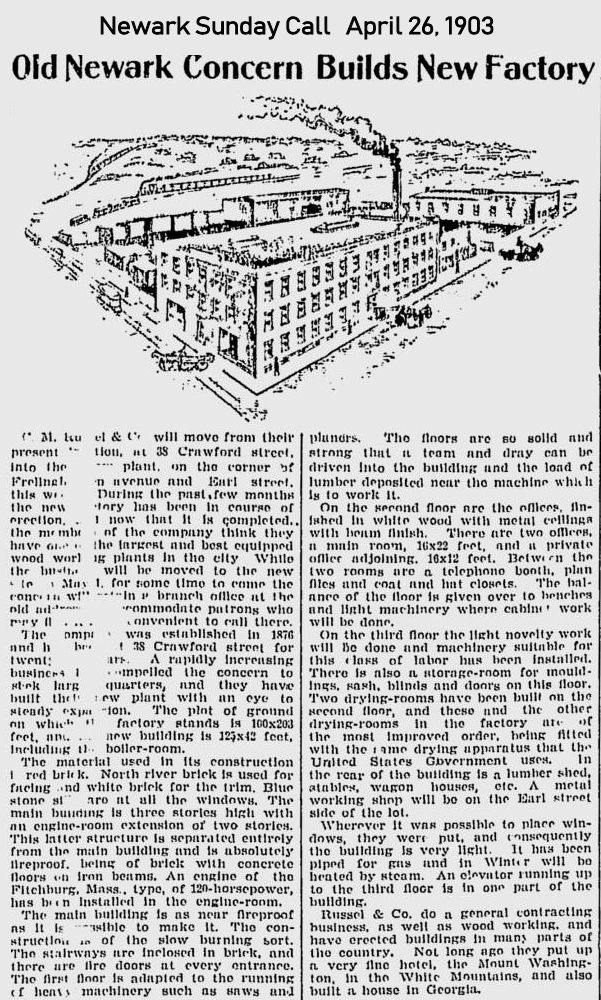 Earl Street & Frelinghuysen Avenue
April 26, 1903
