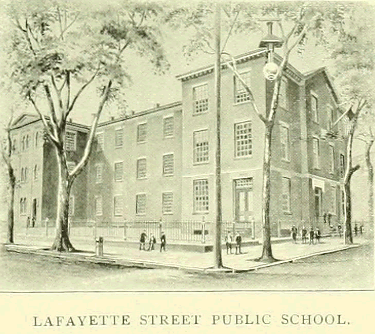 72 Lafayette Street
Lafayette Street School
From: Essex County, NJ, Illustrated 1897

