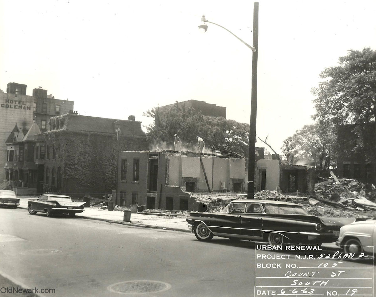 77 Court Street Looking East
June 6, 1963
Urban Renewal Project N.J.R. 52 Plan 2
