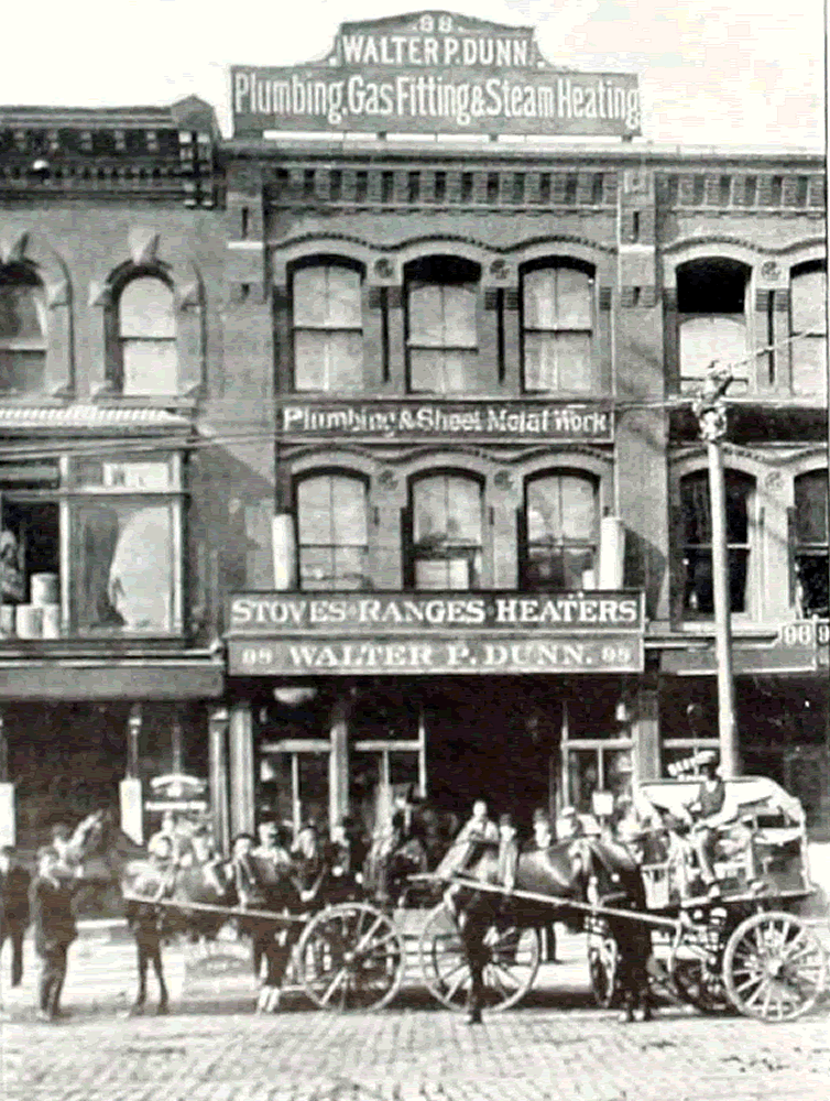 98 Market Street
Walter P. Dunn Plumbing
From "Essex County, NJ, Illustrated 1897":
