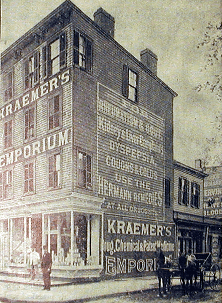 105 Mulberry Street
Charles F. Kraemer Druggist
From "Newark - New Jersey's Greatest Manufacturing Centre, Illustrated" Published 1894 by The Consolidated Illustrating Co.
