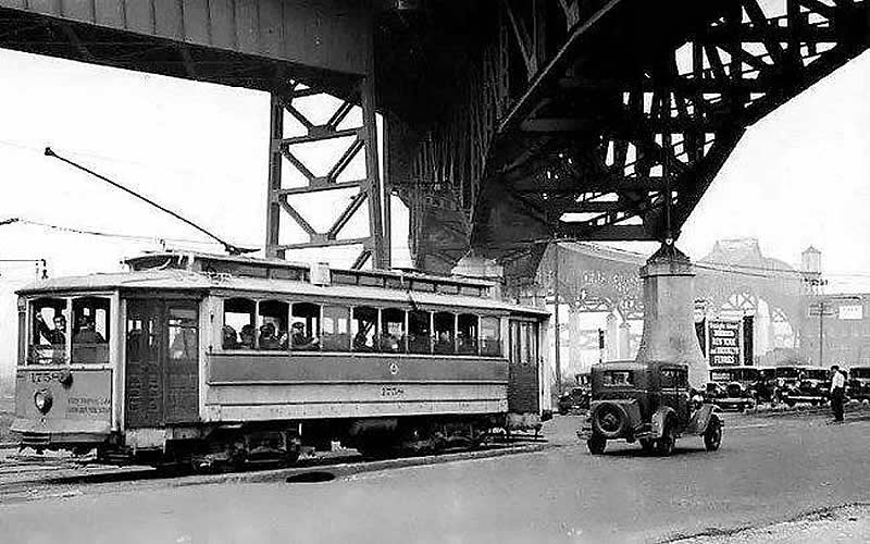 Raymond Blvd under the Pulaski Skyway
