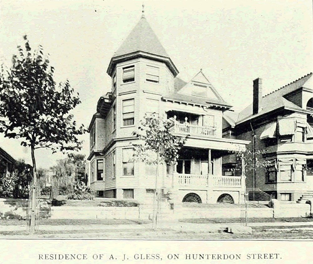 161 Hunterdon Street
Residence of A. J. Gless
From "Essex County, NJ, Illustrated 1897":
