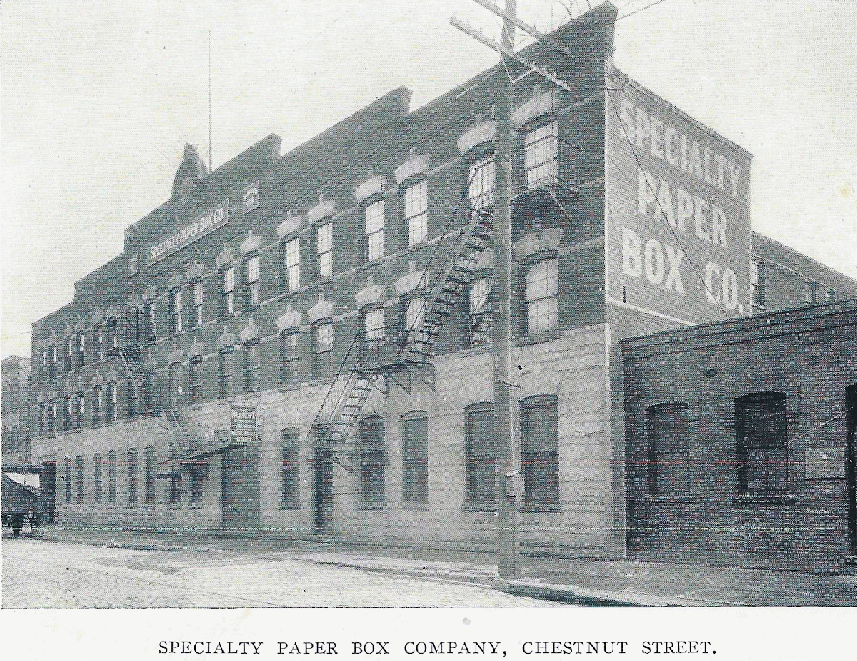 181 Chestnut Street
Specialty Paper Box Company
From "Newark - The City of Industry" Published 1912
