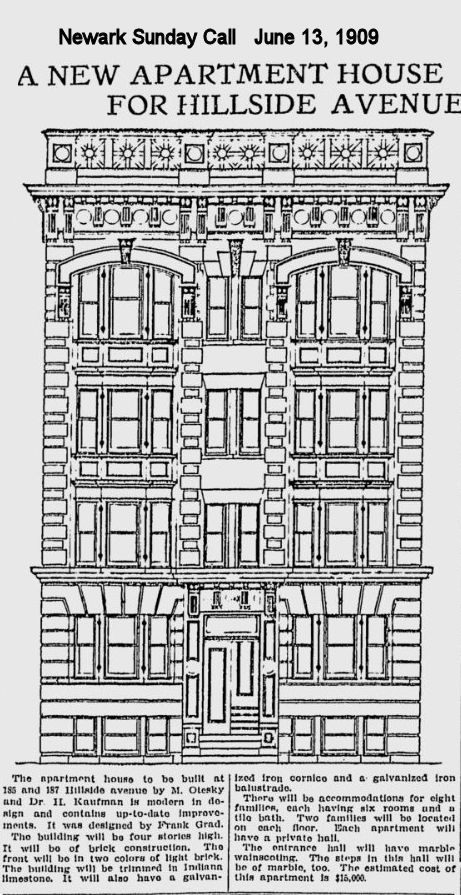 185-187 Hillside Avenue
1909
