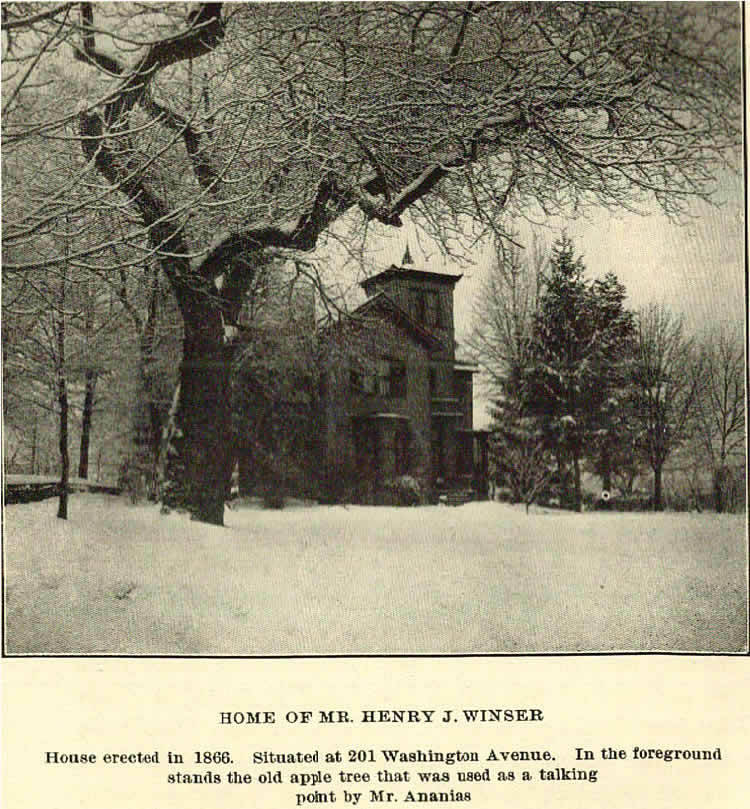 201 Washington Avenue
Photo from “Woodside” by C G Hine
