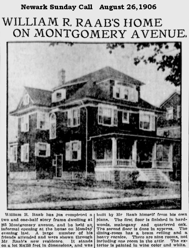 203 Montgomery Street
William R. Raab's Home on Montgomery Street
