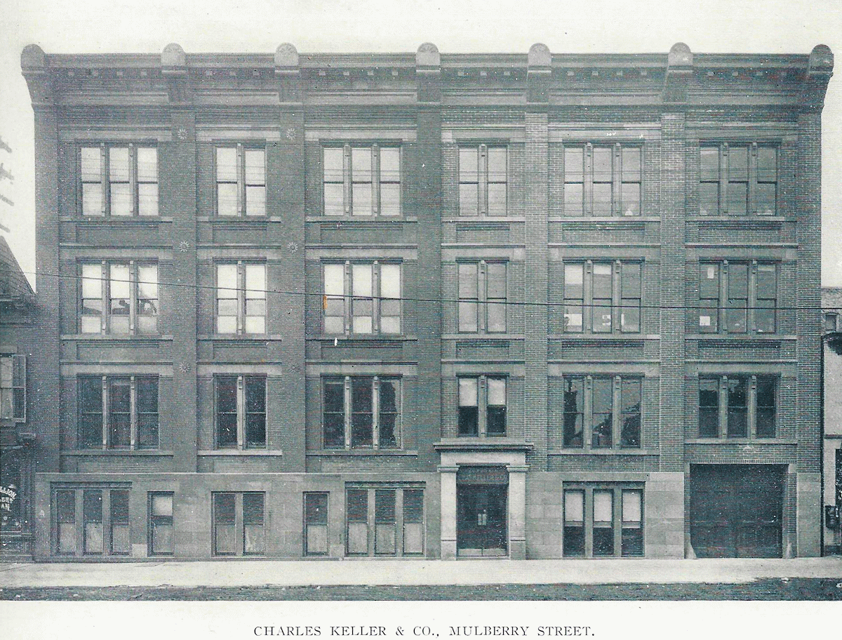 213 Mulberry Street
Charles Keller & Co. Jewelry
From "Newark - The City of Industry" Published 1912
