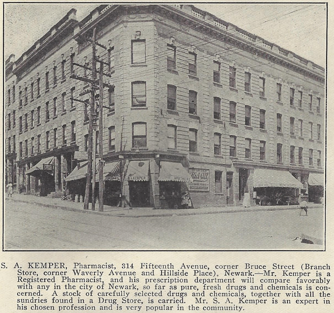 Bruce Street & Fifteenth Avenue
From: "Newark Illustrated 1909-1910" Published by Frank A. Libby 1909
