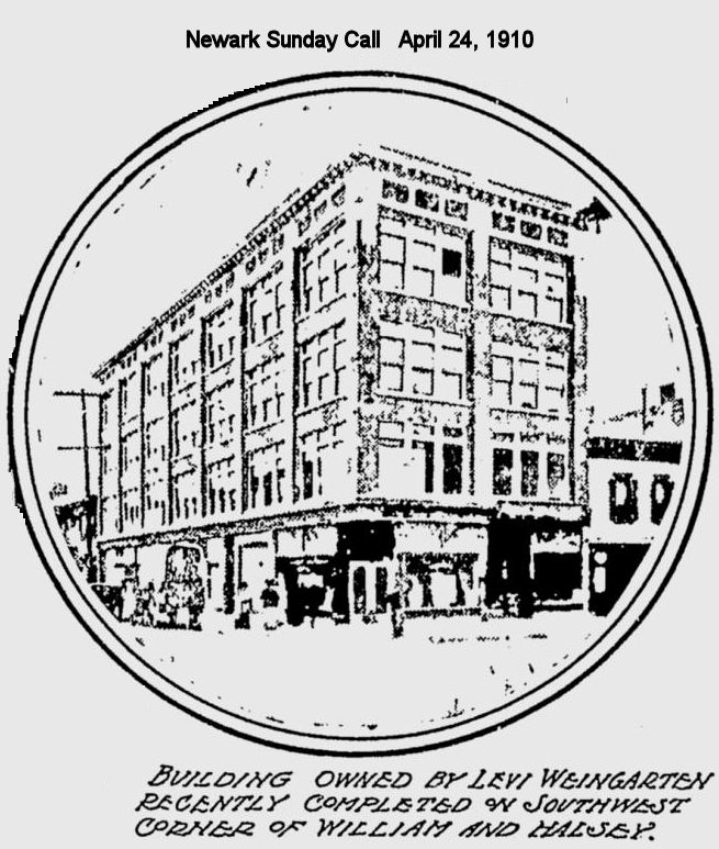 Halsey & William Streets (sw corner)
1910
