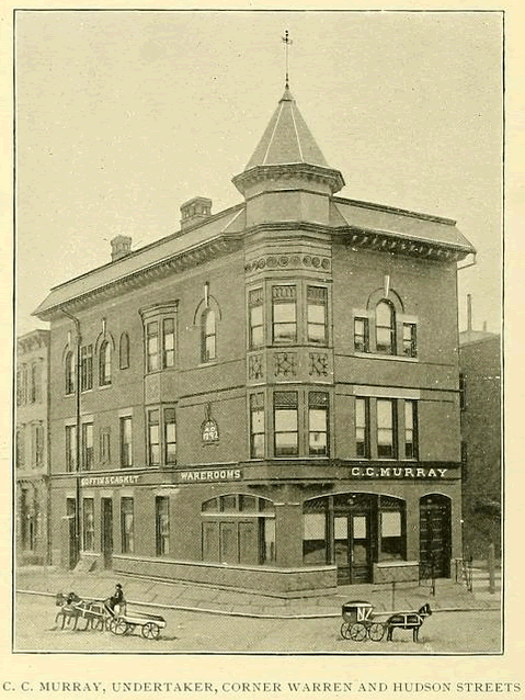 295 Warren Street
C. C. Murray Undertaker
From "Newark NJ Illustrated" 1893
