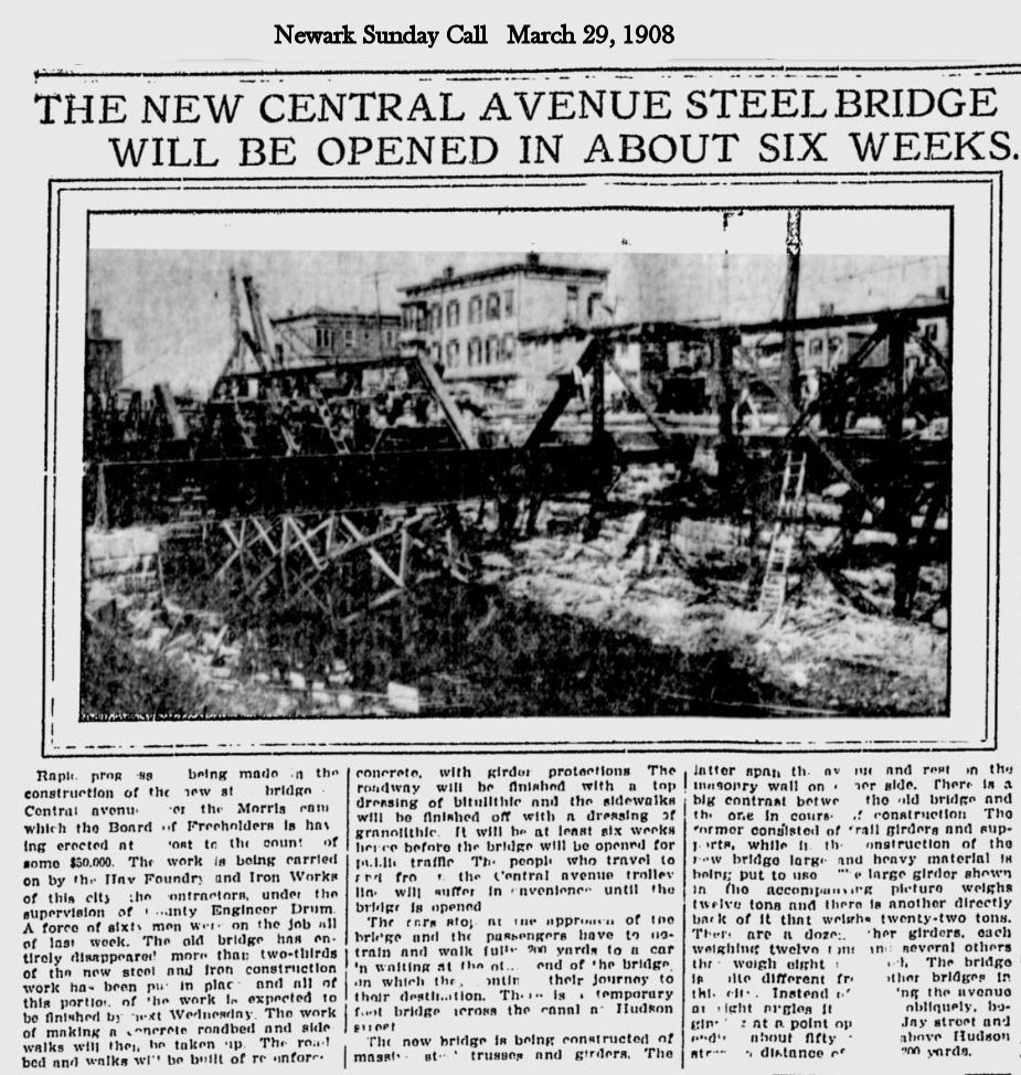 Central Avenue at the Morris Canal
