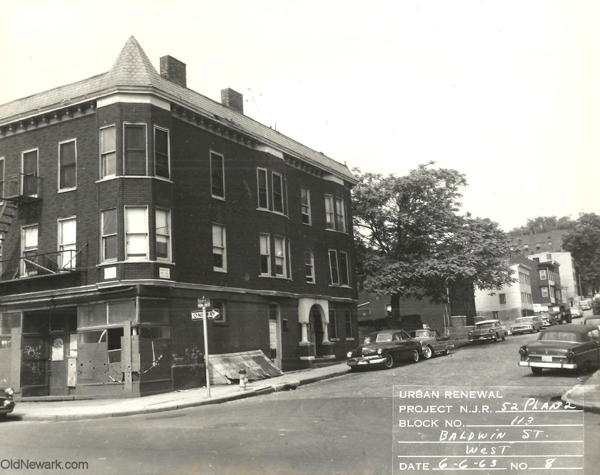 Washington & Baldwin Streets
June 6, 1963
Urban Renewal Project N.J.R. 52 Plan 2
