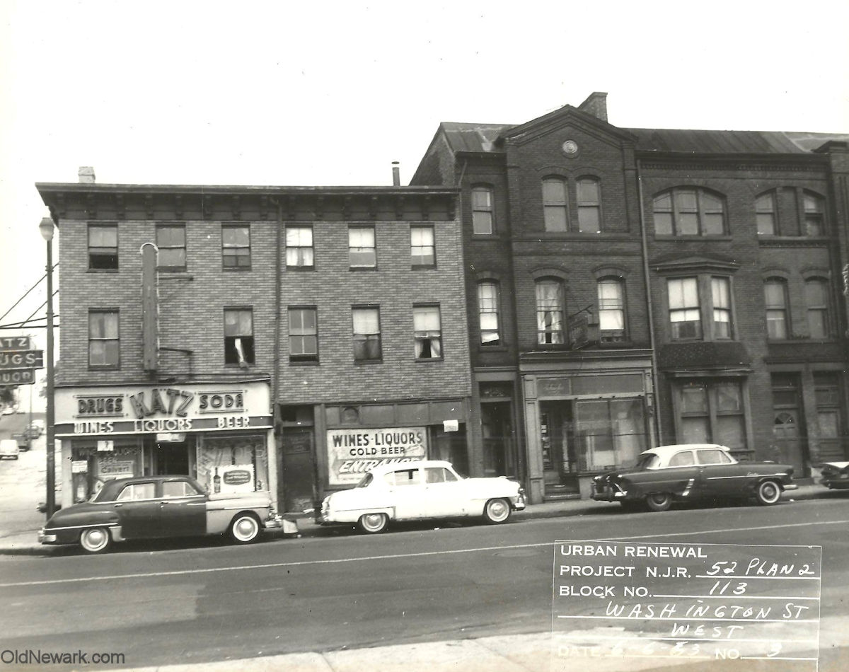 Washington & West Kinney Streets (nw corner)
June 6, 1963
Urban Renewal Project N.J.R. 52 Plan 2
