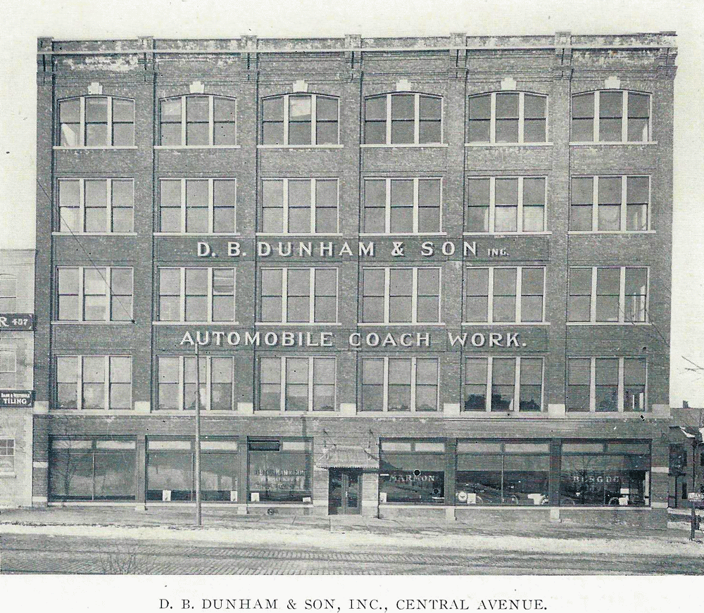 449 Central Avenue
D. B. Dunham & Son Automobile Coach Work
From "Newark - The City of Industry" Published 1912
