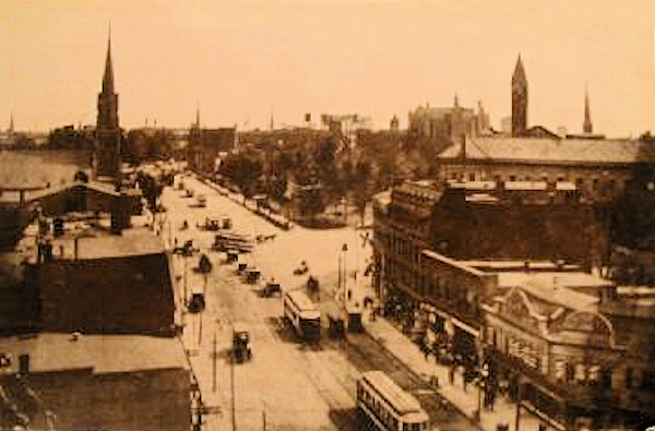 Broad Street at Orange Street Looking South
