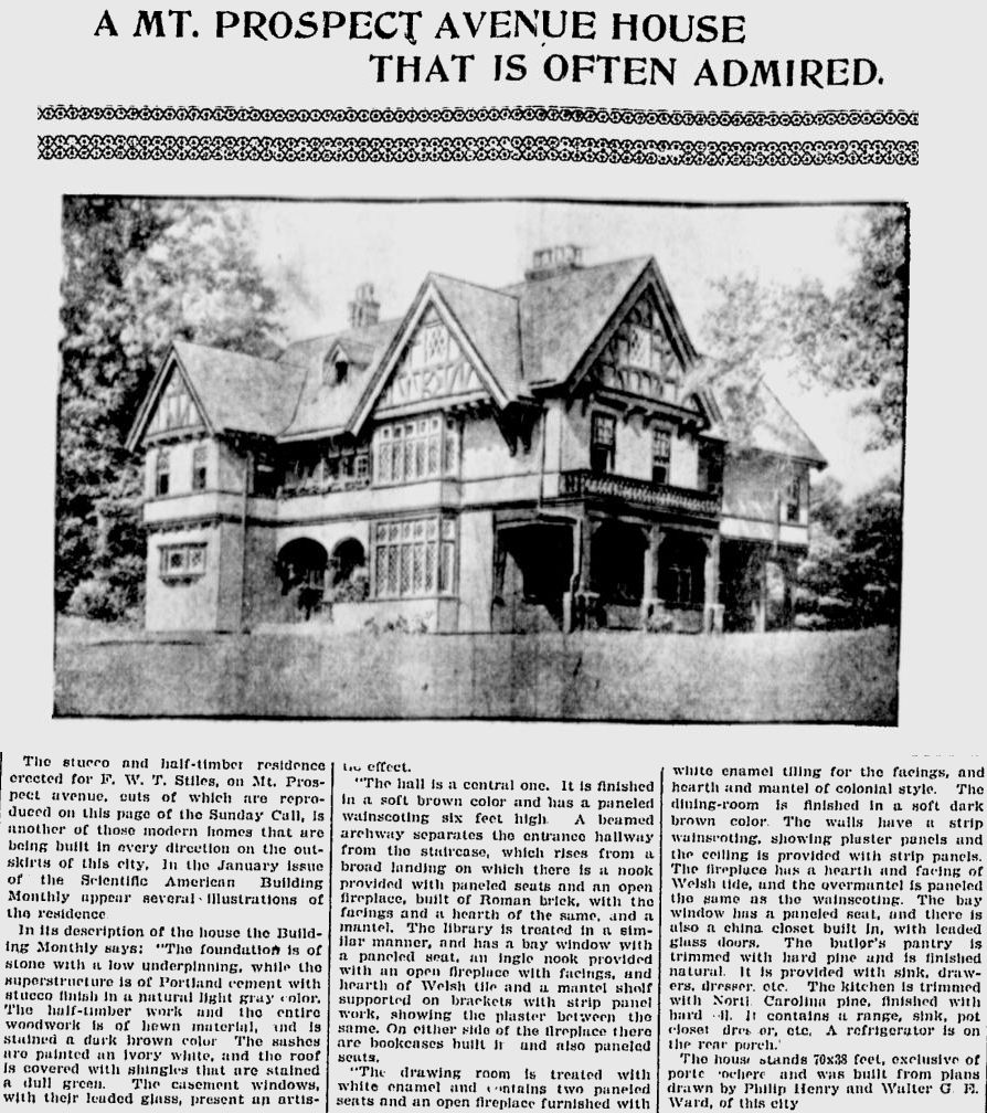 519 Mount Prospect Avenue
A Mt. Prospect Avenue House that is Often Admired
