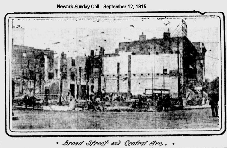 Broad Street & Central Avenue
Destruction of the old Public Service building.
