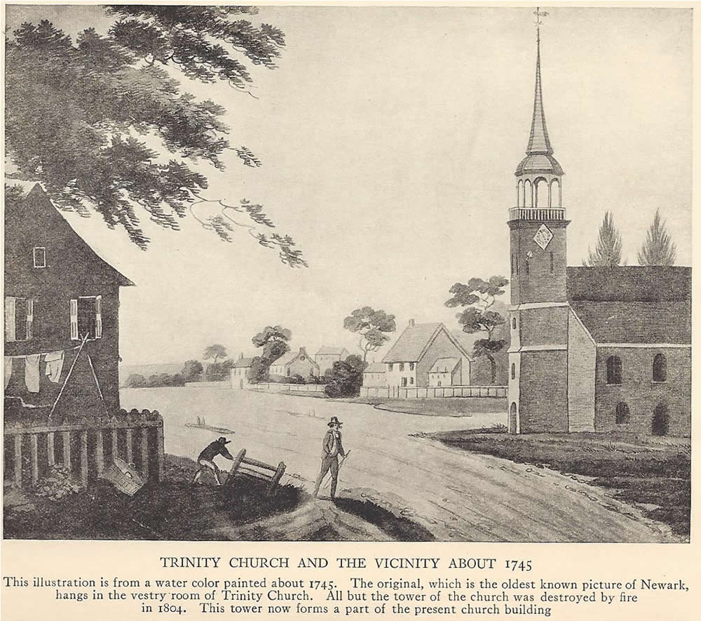 608 Broad Street ~1745 (looking north)
Image from Historic Newark, 1916
