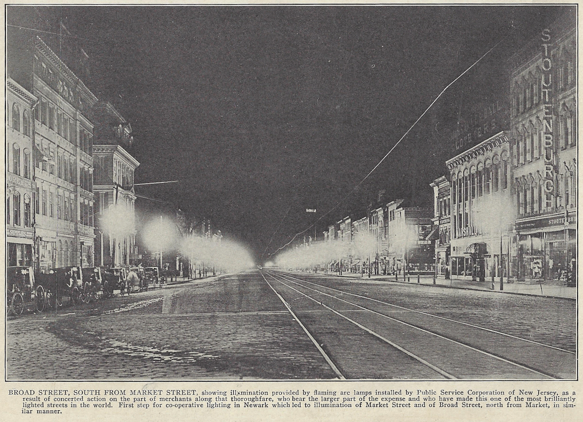 805 Broad Street looking south
From: "Newark Illustrated 1909-1910" Published by Frank A. Libby 1909
