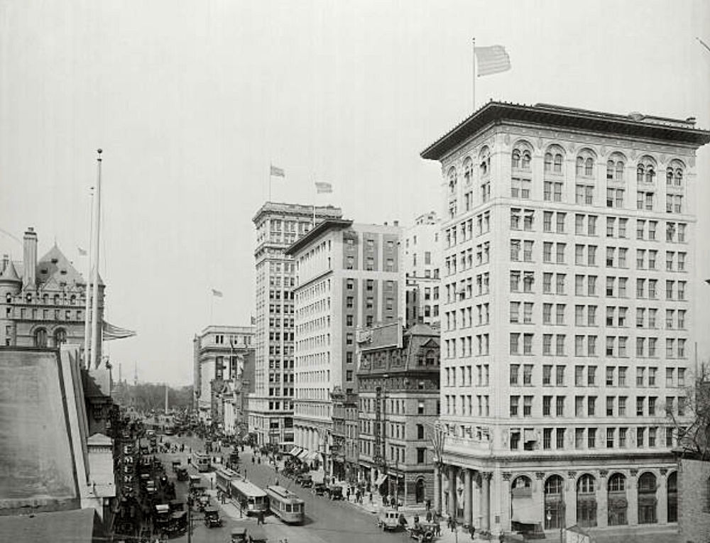 Looking North from Mechanic Street
Photo from Bettmann
