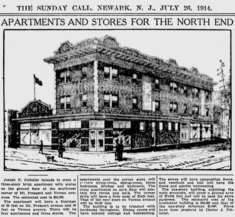 Mount Prospect Avenue & Verona Avenue (sw corner)
