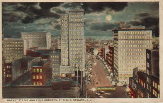 Broad & Market at Night Looking East
Postcard
