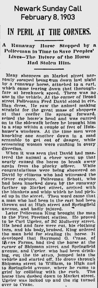 In Peril at the Corners
February 8, 1903
