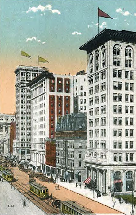Looking North from Branford Place
Postcard
