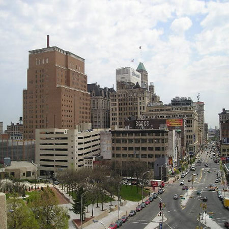 Looking East from Court House
