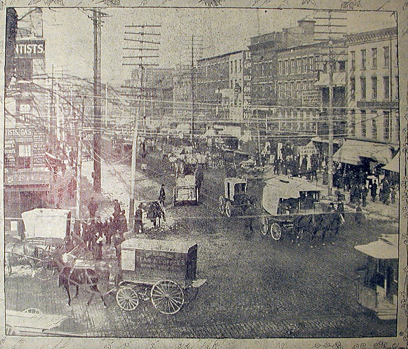 Looking West from Broad Street
From "Newark - Handsomely Illustrated" Published 1894 by The Consolidated Illustrating Co.
