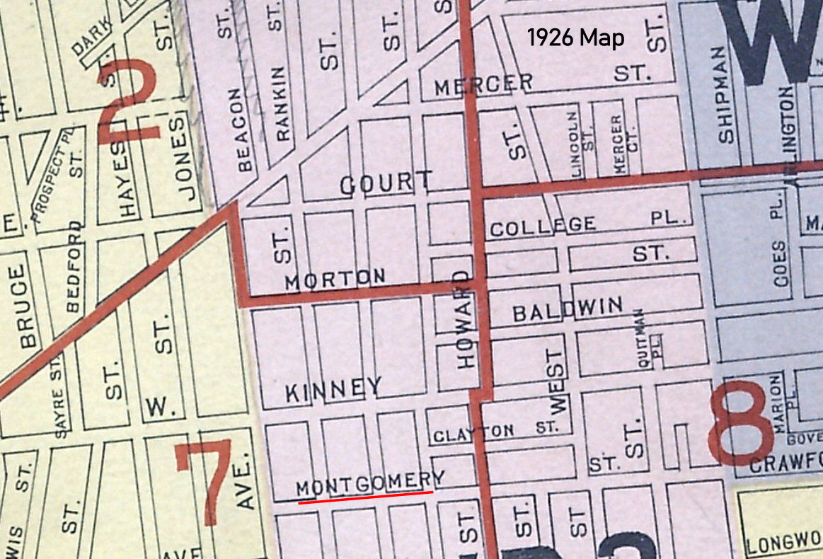 Montgomery Street
1926 Map
