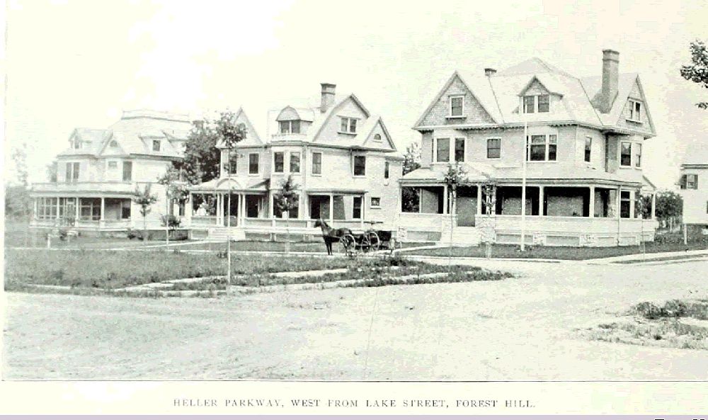 Heller Parkway, looking west from Lake Street
From "Essex County, NJ, Illustrated 1897":
